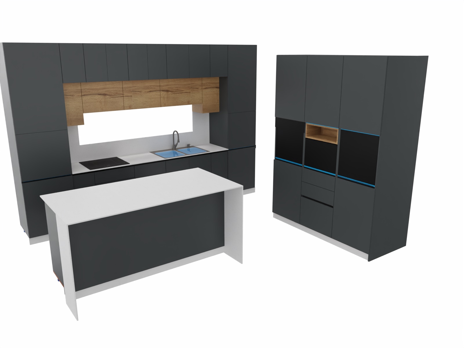 Mobilier Bucatarie cu insula