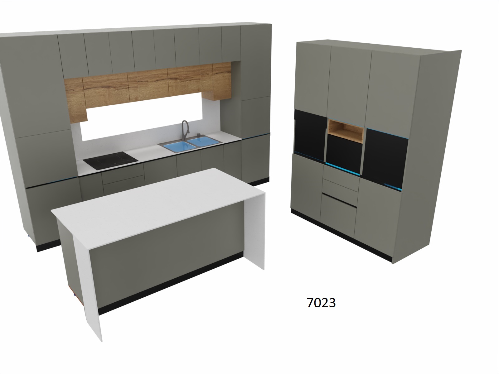 Mobilier Bucatarie cu insula