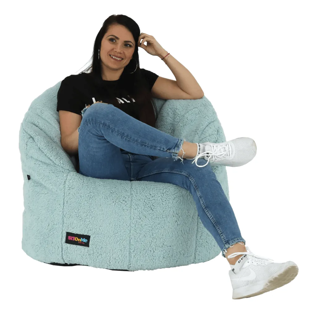 Fotoliu ALMERO, living, 75x75x75 cm, material textil mentol | MobilaOK