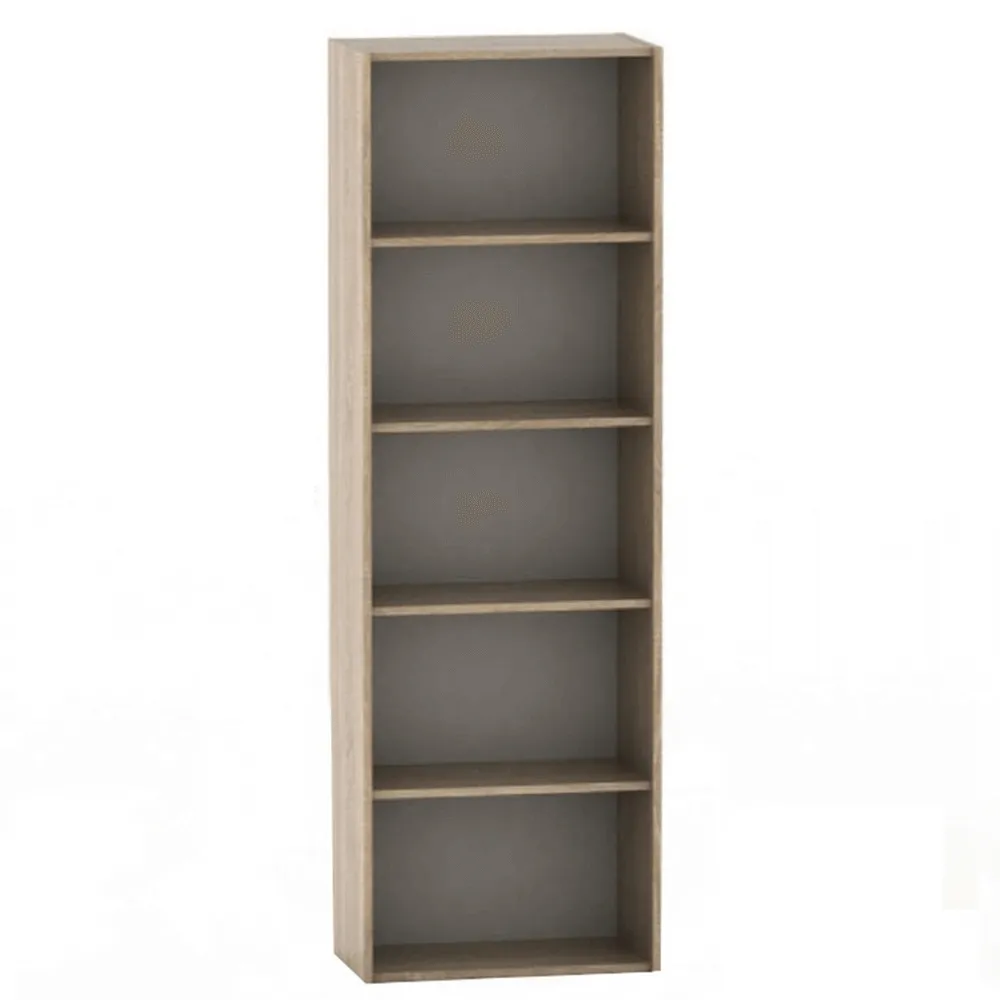 Etajeră TEMPO ASISTENT NEW 001 pentru living, dormitor, birou, 57x175x34 cm, PAL melaminat stejar sonoma | MobilaOK